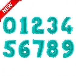 Фольгированные шары цифры Тиффани